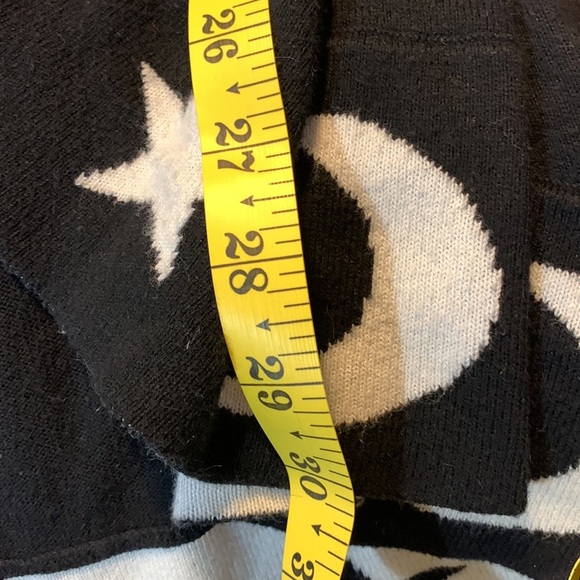 Hot topic celestial black white stars moon hooded open cardigan small cotton mix - Picture 10 of 11